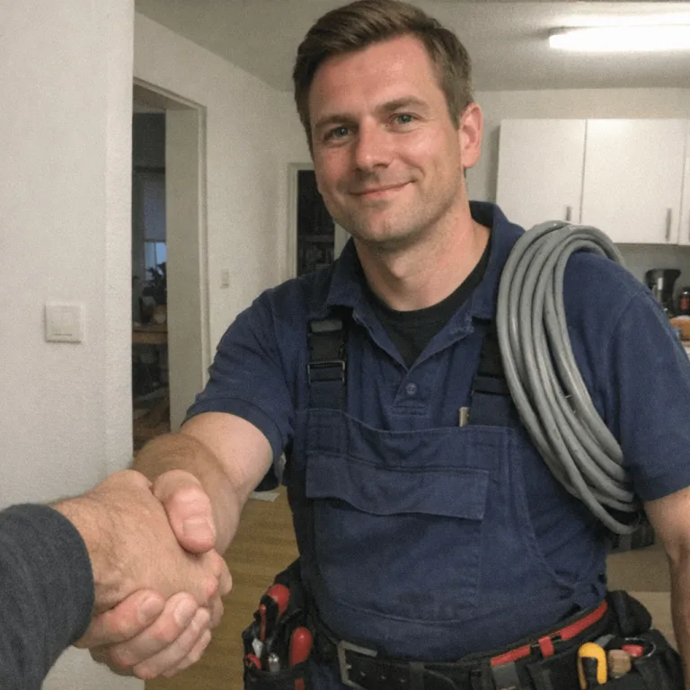 Besiegelung der garantierten Leistungen durch einen festen Handdruck