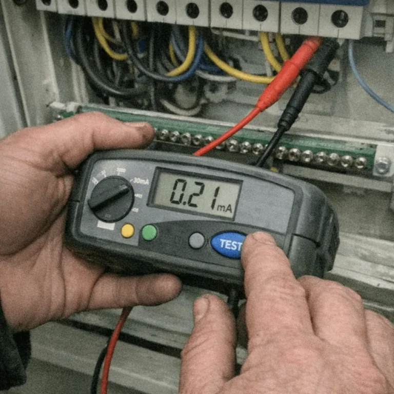 Einsatz eines digitalen Prüfgeräts bei der Fehlerstrommessung